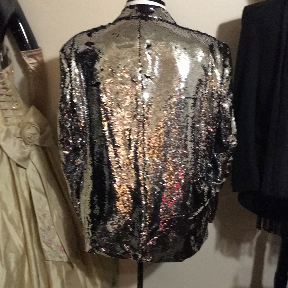 Coofandy Silver Sequin Jacket - image 2